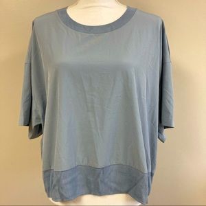Athleta Light Blue Short Sleeve Tee